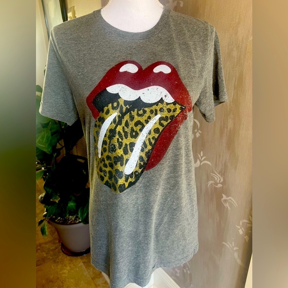 Rolling Stones logo vintage ladies Tee. no inside label size medium cotton - Picture 2 of 6
